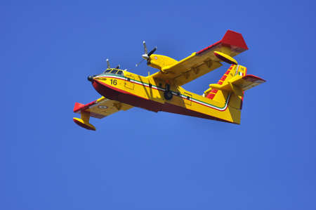 a Canadair CL-415 reconnaissance flight の写真素材