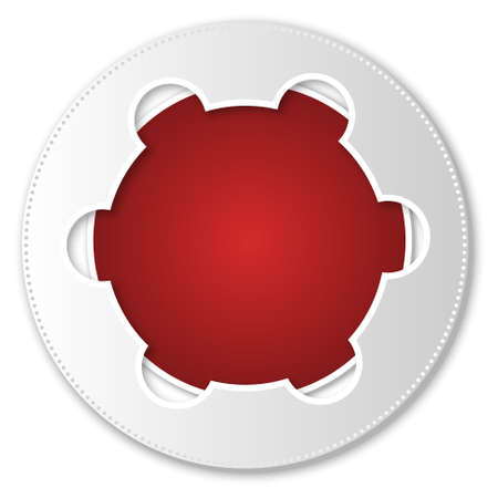 red abstract iconのイラスト素材