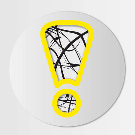 icon with exclamation markのイラスト素材