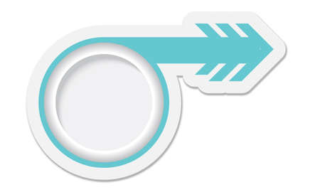 blue object with arrowのイラスト素材