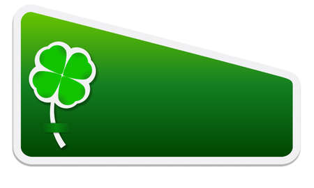 box for text and cloverleafのイラスト素材
