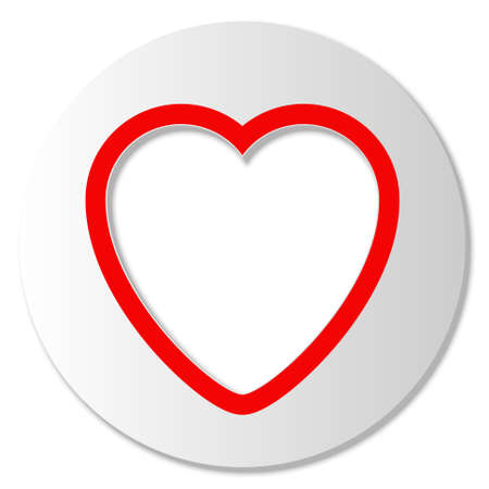 icon with heartのイラスト素材