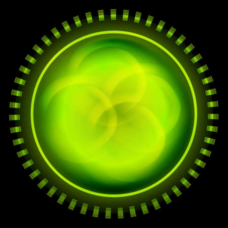 green abstract circleのイラスト素材