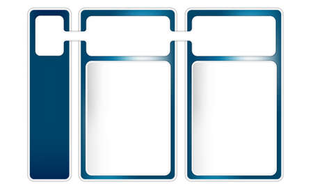 three frames  for textのイラスト素材