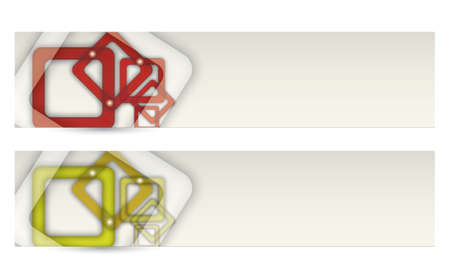 abstract bannerのイラスト素材