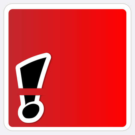 text box with exclamation markのイラスト素材