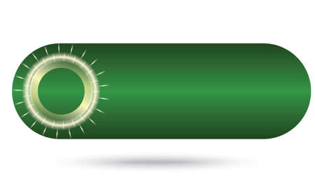 green abstract buttonのイラスト素材