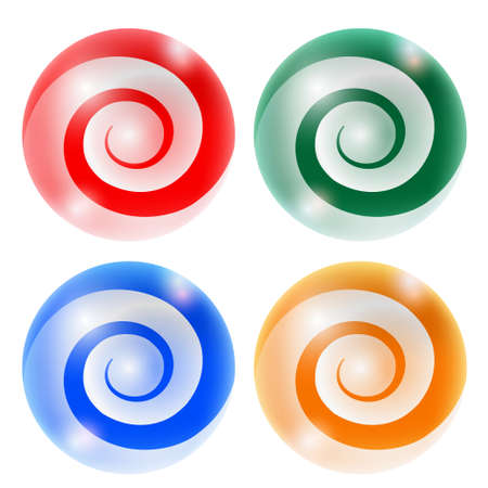 four abstract ballのイラスト素材