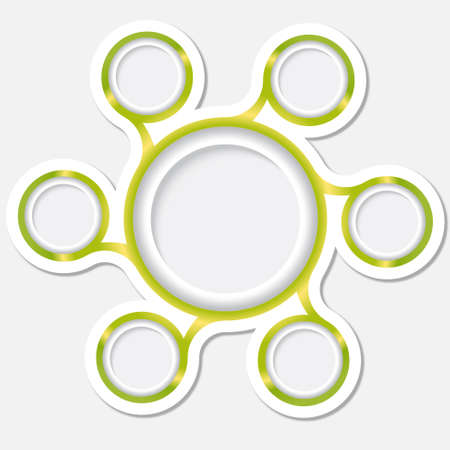 circular boxes for textのイラスト素材