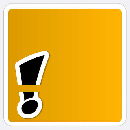 text box with exclamation markのイラスト素材