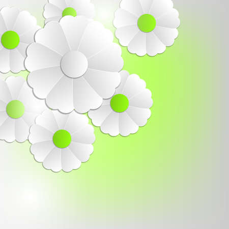 abstract flowers backgroundのイラスト素材