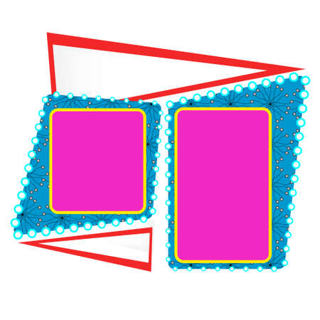 abstract text frameのイラスト素材