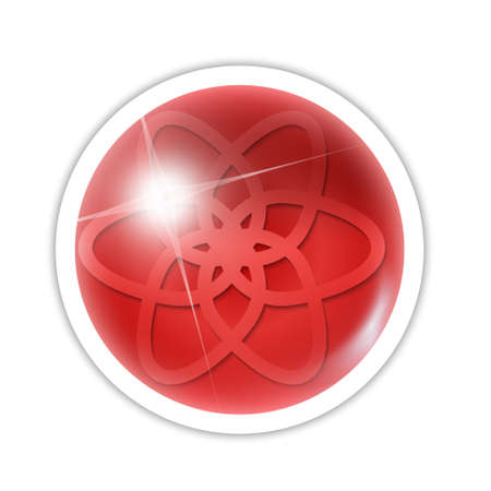 red abstract ballのイラスト素材
