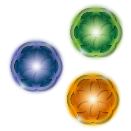 three abstract ballのイラスト素材