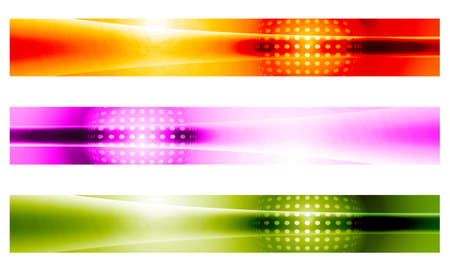 three vector bannerのイラスト素材