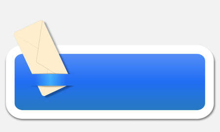 text box with envelopeのイラスト素材