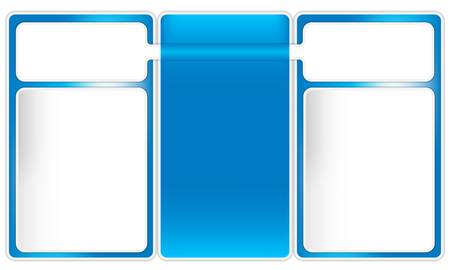 three frames  for textのイラスト素材