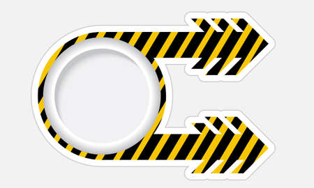 object with arrowのイラスト素材