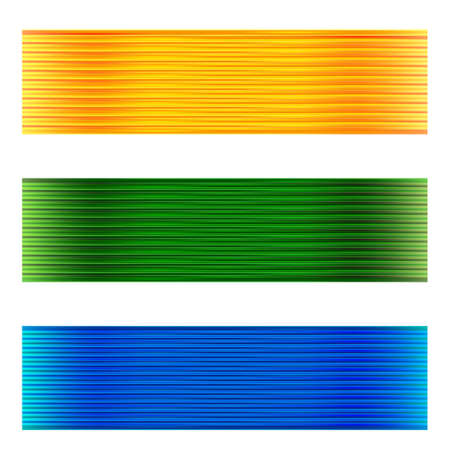 three abstract bannerのイラスト素材