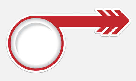 red object with arrowのイラスト素材