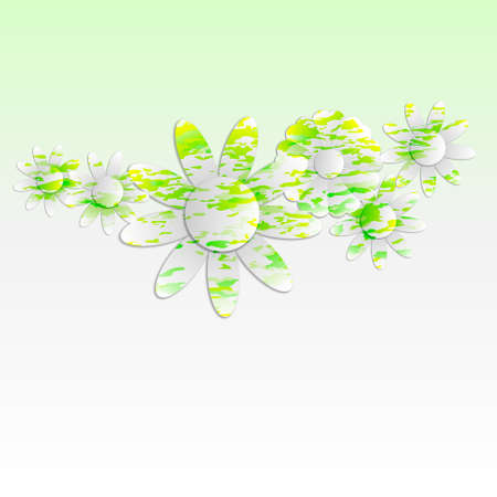 abstract flowers backgroundのイラスト素材