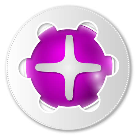 purple abstract iconのイラスト素材