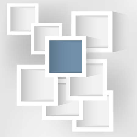 abstract rectangles with shadowのイラスト素材