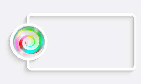abstract text frameのイラスト素材