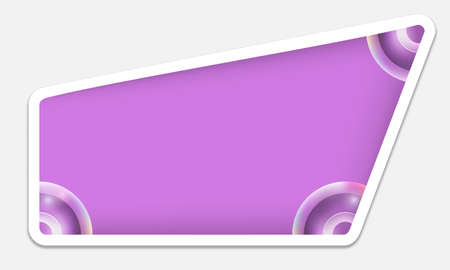 violet text boxのイラスト素材