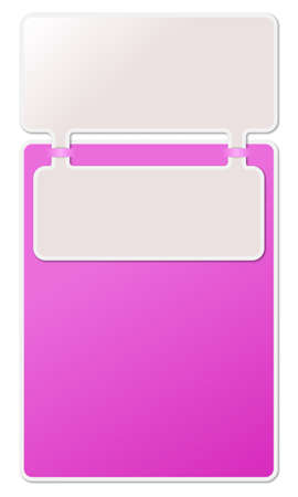 two box for textのイラスト素材