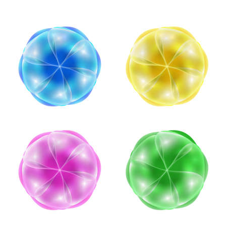 four abstract objectのイラスト素材