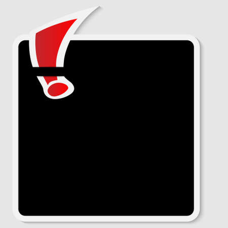 Vector text box with exclamation markのイラスト素材