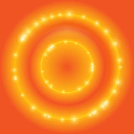 orange vector circleのイラスト素材