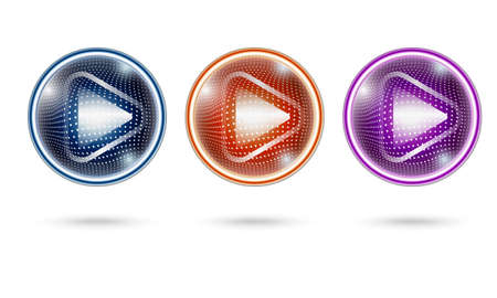 vector button with arrowのイラスト素材