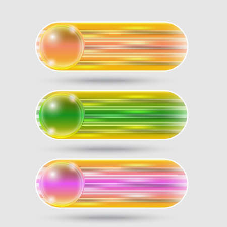 vector abstract buttonのイラスト素材