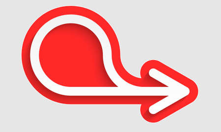 red box for text with arrowのイラスト素材