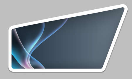 blue vector text boxのイラスト素材