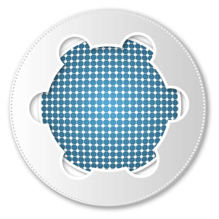 blue abstract iconのイラスト素材