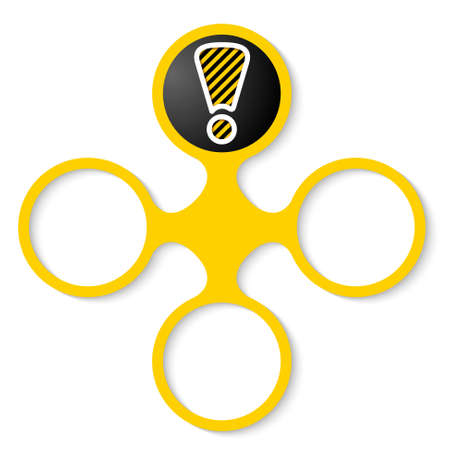 abstract object with exclamation markのイラスト素材