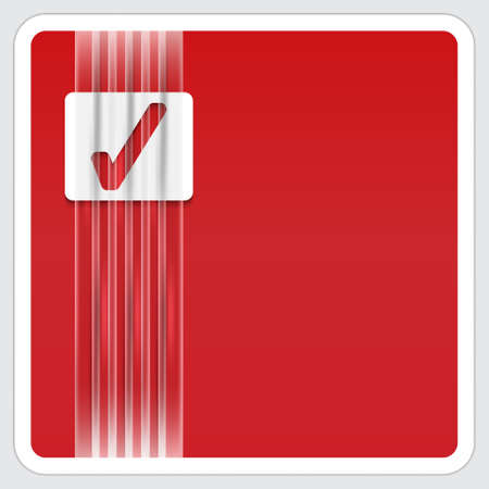 red box for text with check boxのイラスト素材