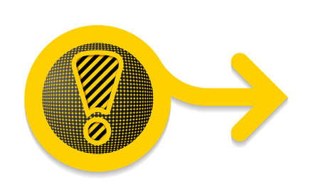 alert icon with arrowのイラスト素材