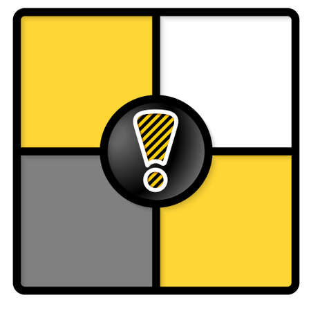 black frame for text with exclamation markのイラスト素材