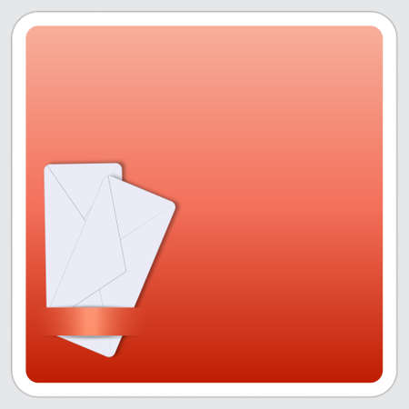 box for text with two envelopeのイラスト素材