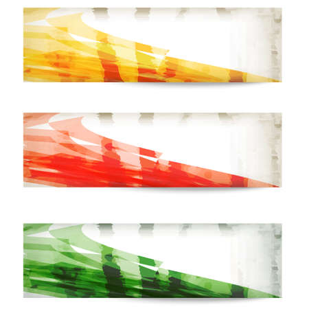 set vector abstract bannerのイラスト素材