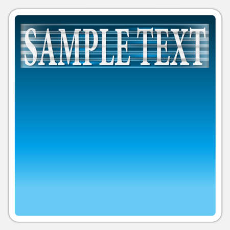 vector blue text boxのイラスト素材