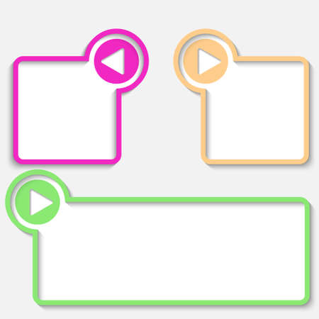 set text box with arrowのイラスト素材