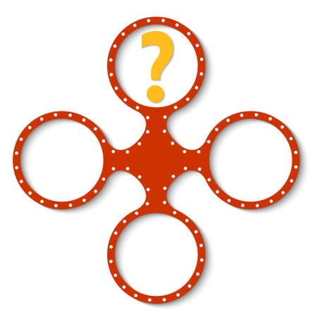 abstract object with question markのイラスト素材