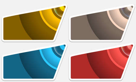 set colored text framesのイラスト素材