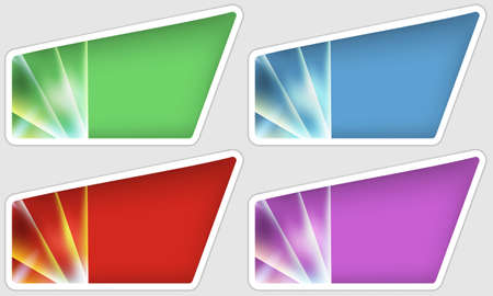 set abstract text framesのイラスト素材