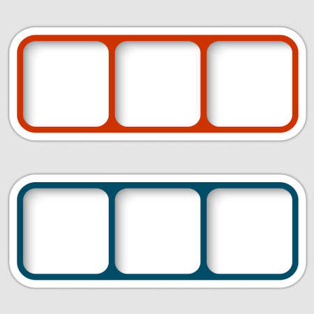 connected frames for textのイラスト素材